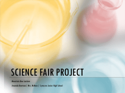 science fair project