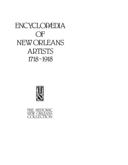 Encyclopedia of New Orleans Artists, 1718