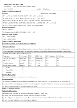 Material Safety Data Sheet