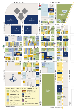 OLD PASADENA DIRECTORY MAP