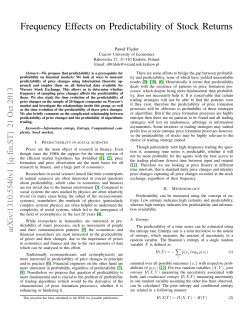 Frequency Effects on Predictability of Stock Returns