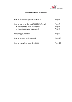 How to find the myAthletics Portal Page 2 How to log in to the