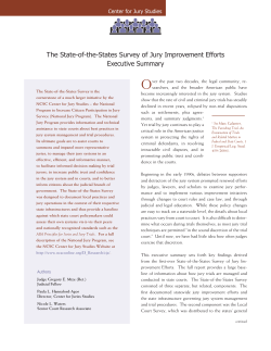 St. Jury Survey - Center for Jury Studies
