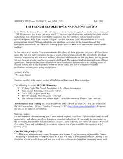 syllabus - UT College of Liberal Arts