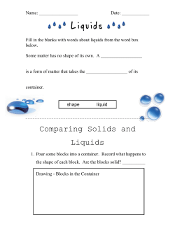 Liquids - Mr. Collinson