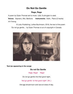 Do Not Go Gentle - The Buchmann family in Vancouver