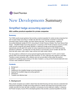 New Developments Summary
