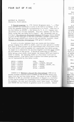 Four out of Five - Digital Commons @ Butler University