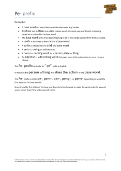 Pe- prefix