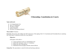Constitution Day Presentation Outline