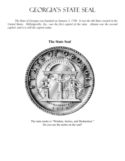 Georgia`s State Seal - Marietta Museum of History