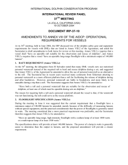 37TH MEETING DOCUMENT IRP-37-10 AMENDMENTS TO