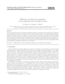 Differences in tension and compression in the nonlinearly elastic