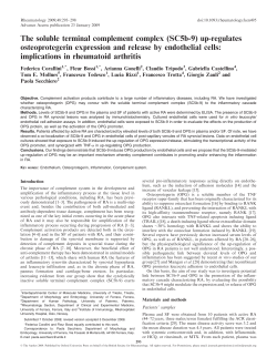 The soluble terminal complement complex