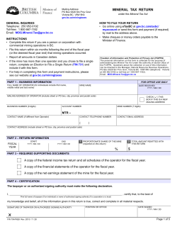 FIN 704, Mineral Tax Return