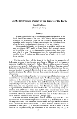 On the Hydrostatic Theory of the Figure of the Earth