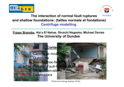 The interaction of normal fault ruptures and shallow