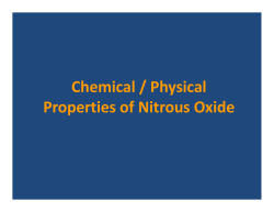 Chemical / Physical / y Properties of Nitrous Oxide - Dent-Ed