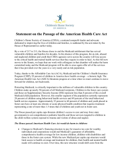 Statement on the Passage of the American Health Care Act