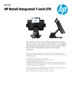Data sheet | HP Retail Integrated 7