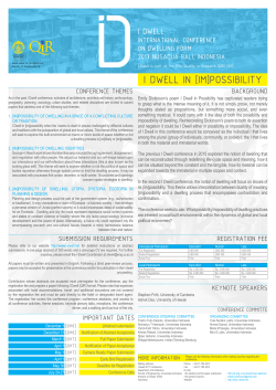 I DWELL IN [IM]POSSIBILITY