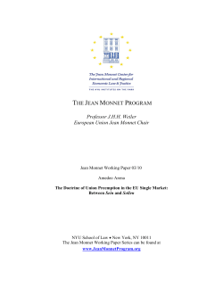 the jean monnet program