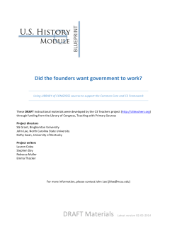 Did the Founders Want Government to Work?