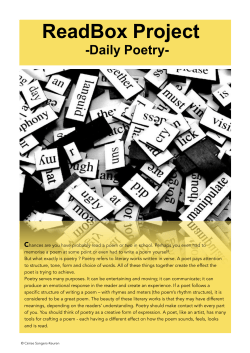 Readbox Project Daily Poetry