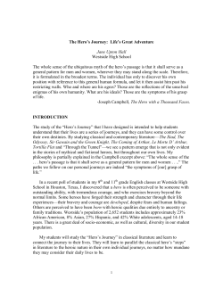 The Hero`s Journey - University of Houston