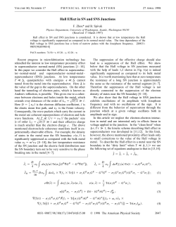 Hall Effect in SN and SNS Junctions
