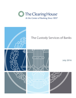 The Custody Services of Banks