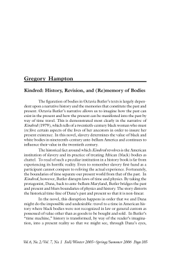 Kindred: History, Revision, and (Re)memory of Bodies