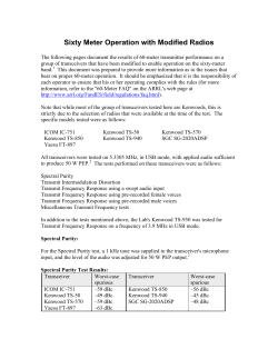 Sixty Meter Operation with Modified Radios