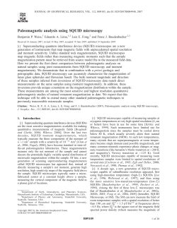 Paleomagnetic analysis using SQUID microscopy