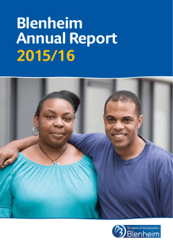 Blenheim Annual Report 2016