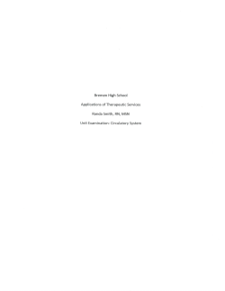 Bremen High School Applications of Therapeutic Services Randa