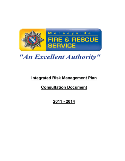 Integrated Risk Management Plan - Merseyside Fire and Rescue