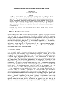 Propositional attitude, affective attitude and irony comprehension