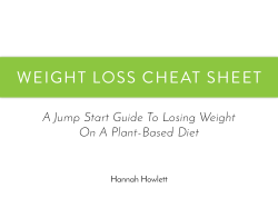 weight loss cheat sheet