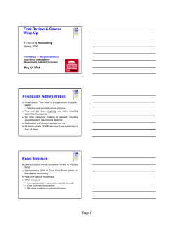 Lecture Final Review