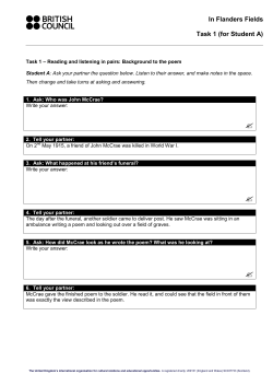 Student worksheet