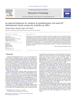 An improved bioprocess for synthesis of acetohydroxamic acid using