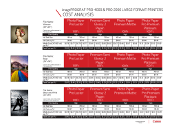 cost analysis - Bear Images Photographic