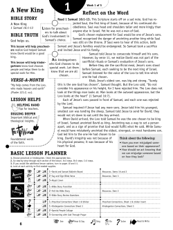 A New King BIBLE STORY