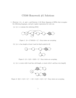 CS500 Homework #1 Solutions