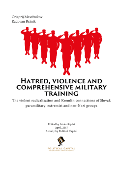 Hatred, violence and comprehensive military training
