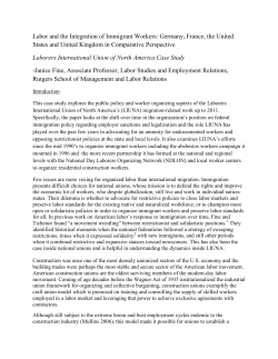 Laborers Union of North American Case Study