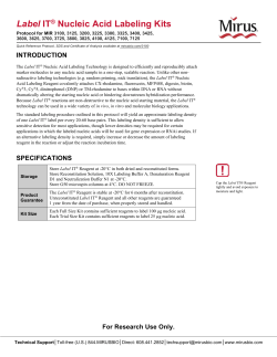 Label IT&reg; Nucleic Acid Labeling Kits