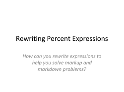 Rewriting Percent Expressions