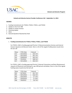 September 11, 2013 - Universal Service Administrative Company